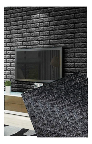 15x Laminas Autoadhesivas Decomural 3d Ladrillo Pared 70x77