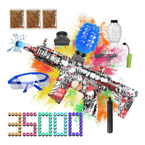 M416 Gel Ball Blaster Splatter Ball, Funciona Con Batería