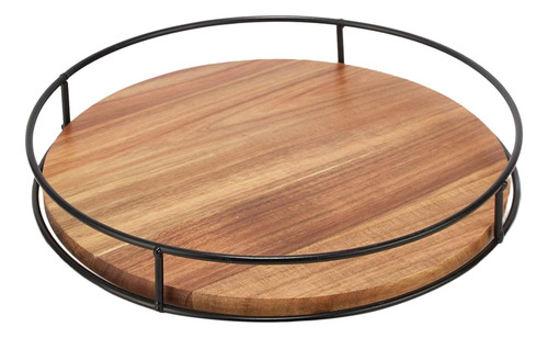 Bandeja Giratoria De Madera Para Cocina, Soporte De