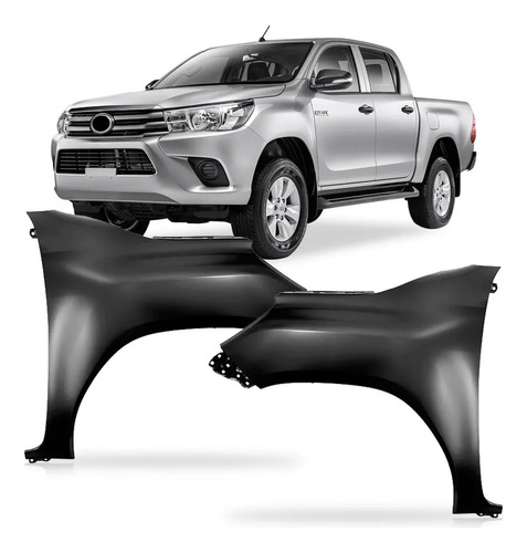 Paralama Diant Hilux Srv Srx 2016 A 2023 Cabine Dupla Liso