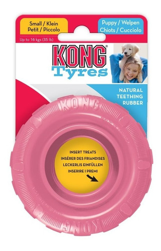 Kong Puppy Tires Small Juguete Perros Cachorros Rueda Snack