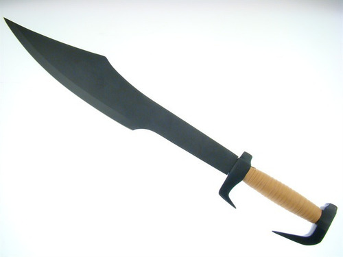 Espada Espartana Negra De 60 Cm Con Funda Negra