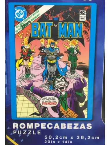 Puzzle Rompecabezas 500 Pzs Batman Dc Comics