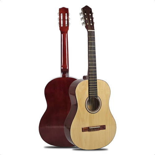 Guitarra Electro Acustica Criolla Funda Pua Colores Color Madera ll Material del diapasón Madera Orientación de la mano Zurdo