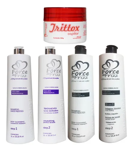 comprar Force De Frizz Semi Definitiva + Selagem + Brinde 4x1kg