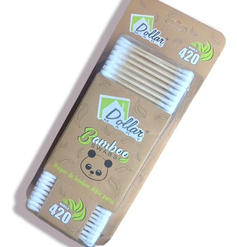 Hisopos De Bambu Y Algodón Biodegradables Madera 420pzas