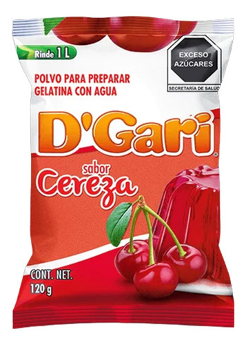 Dgari® 3 Gelatinas De Agua Varios Sabores Rinde 1 Litro Wow