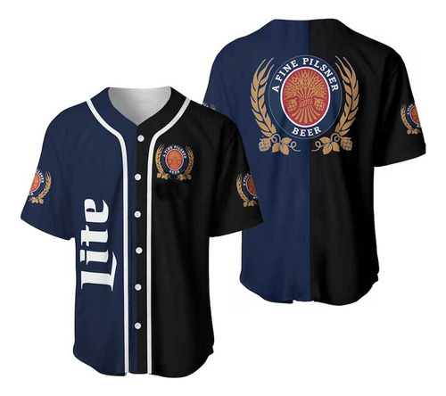 Camiseta De Béisbol Miller Life Beer, Jerseys Y Camisas