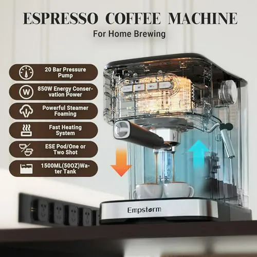 Cafetera Express 3 En 1 Con 20 Bares De Presión.