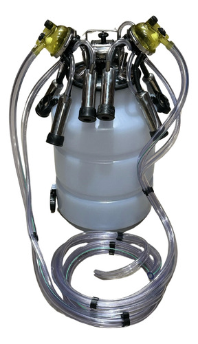 Ordenhadeira Móvel Inox Motor A Gasolina Cjt Duplo Acoplado