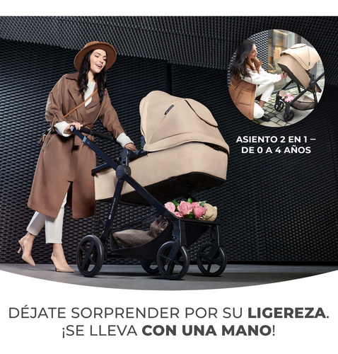 Coche Travel System Newly 3 En 1 Sand Beige