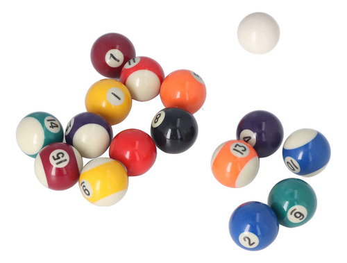 Bolas De Mesa De Billar, 16 Unidades, Tamaño Pequeño, Estilo