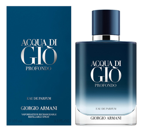 Acqua Di Gio Profondo 100ml Edp Refillable Volumen De La Unidad 100 Ml