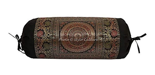 Stylo Culture Indian Polydupion Cilíndrico Yoga Bolster Fund