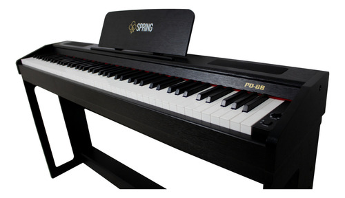 Piano Digital Versi Spring Pd-88 Cor Preto