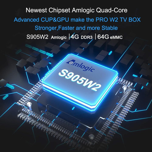 Android Tv Box 110, Android Box Amlogic S905w2 De Cuatro Núc