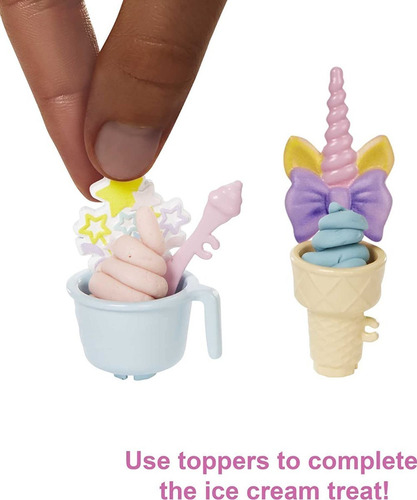 Imagem 3 de 7 de Barbie Ice Cream Shop Playset 2022 Sorveteria Negra