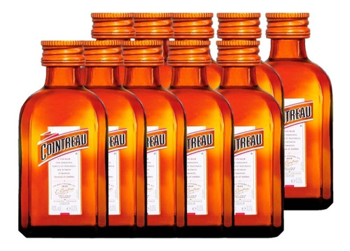 Licor De Naranja Cointreau Miniaturas 50ml X10 Uds. (vidrio)