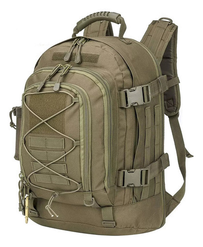 Mochila Táctica, Expandible, 39-60 L Color Army Green