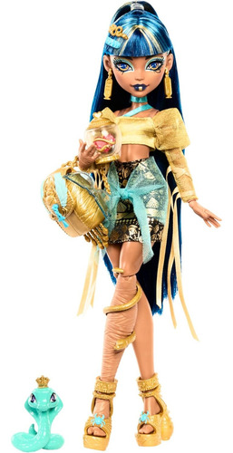 Boneca Monster High Cleo De Nile, inclui acessórios e muito mais