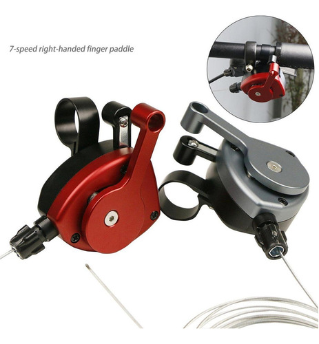 Accesorio De Cambio De Palanca Para Bicicletas Rojo Negro
