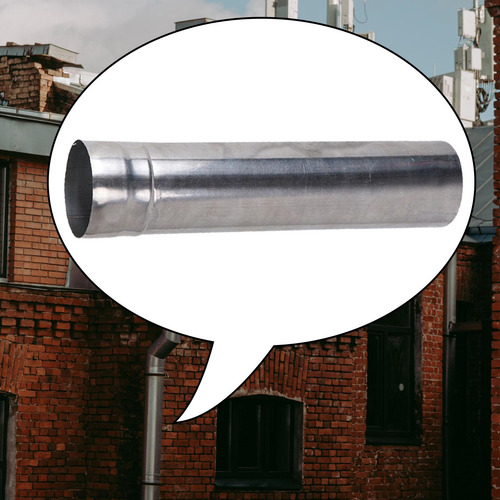 Estufa Tubo Chimenea Tubo De Tubo De 6cmx30cm Argén