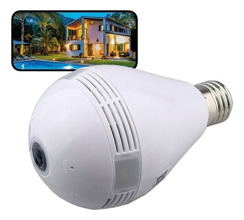 Camara Wifi Vigilancia Bombillo Seguridad + Memoria 64gb