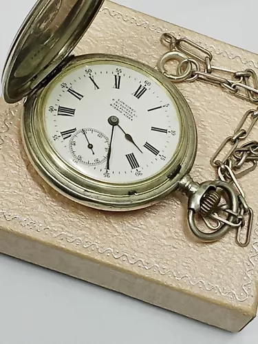 Reloj de Bolsillo LONGINES Plata 0'800 Grands Prix 7 - Cuerda Cal. 18.49 de  entre 1908
