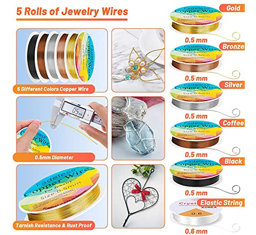 Kit De Suministros Para Hacer Joyas Con Envoltura De Alambre