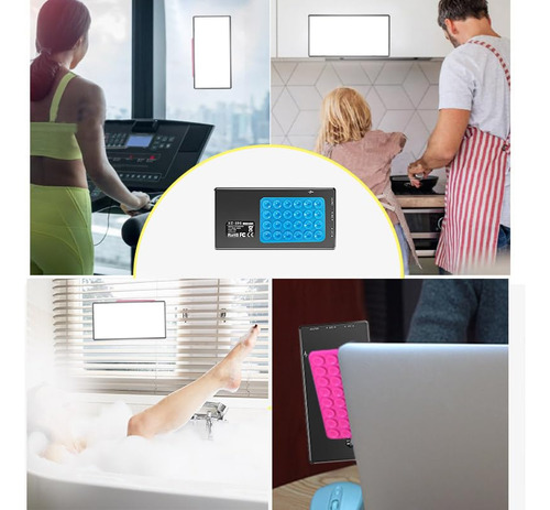 Luces Led Para Teléfono Con Ventosa Clip Recargable 3000 Mah Color