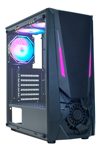 Gabinete Gamer Kmex Jaeger I Cg-01tj Lateral Vidro Led Rgb