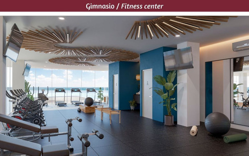 Departamento Con Club De Playa Frente Al Mar En Pre-construc