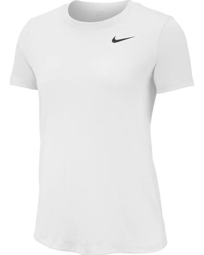 Camiseta Nike Branca Dry Leg Tee Crew Feminina Aq3210