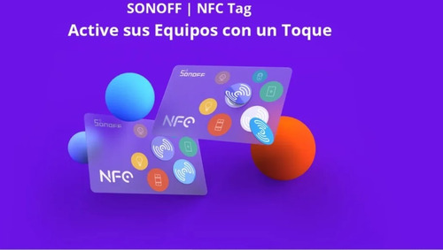 Sonoff Nfc Tag-2 X Chip Ntag215 540 Bytes Autoadhesivo