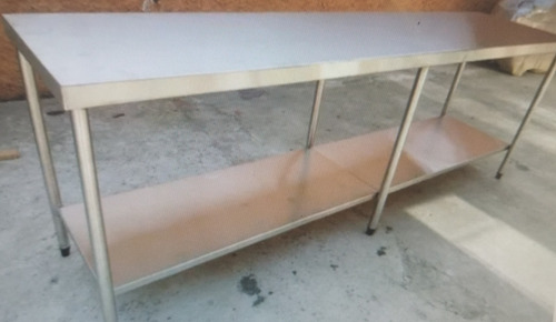Mesa Inox 304 De 1mm Medidas 200x70x90 Nova