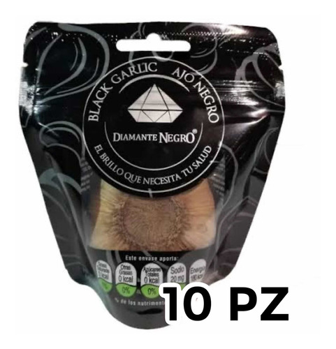 Ajo Negro Organico Gourmet Diamante Negro 10 Cabezas