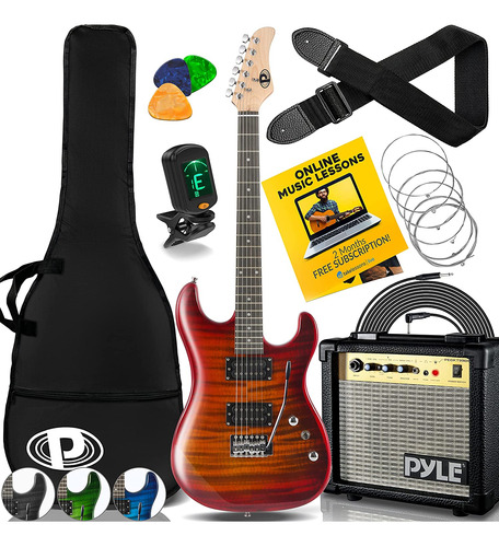 Kit Guitarra Y Amplificador Pyle-pro Pegkt99rd