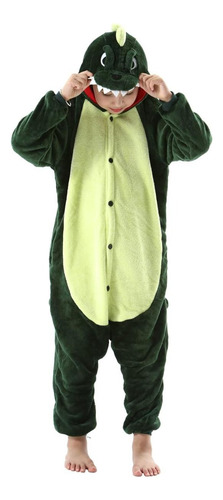 Pijama Enterito Con Capucha Cocodrilo Niños Y Adultos