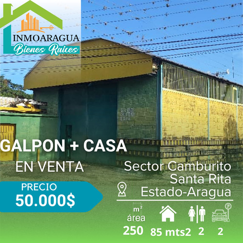 Galpón En Venta/sector Camburito Santa Rita/pg1112