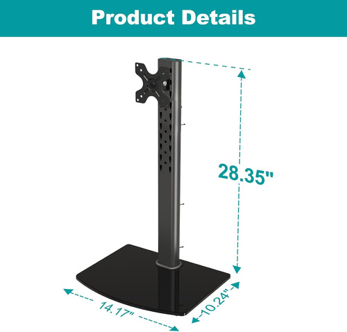Mount Pro Vertical Single Monitor Stand For Max 42 Inch/2...