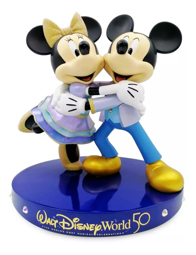 Disney Store Mickey Y Minnie Mouse Figuras 50 Aniversario