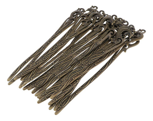 20 Pcs Huecos Grabados Clásicos De Vintage , Bronce