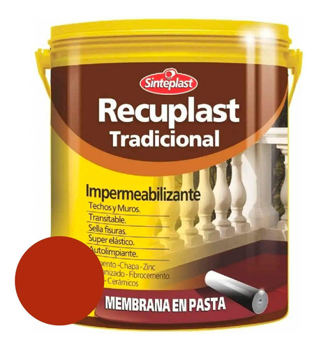 Recuplast Tradicional Membrana Pasta Techos/muros 20l Rex