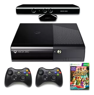 Xbox 360 Completo 2 Controles + Kinect + Jogo Original