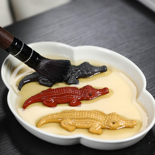 Estátua De Crocodilo Para Animais De Estimação, Amarelo