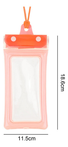 2 Bolsa Impermeable Para Teléfono, Bolsa Seca Naranja