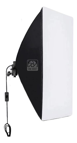 Softbox 50x70 Luz Contínua Iluminação Foto Bocal Único E27 Vibe Shoot