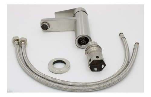 Monomando Lavabo U Ovalin Baño Acero Inoxidable 304 Acabado Satinado Rubinett XK-MN-SMC