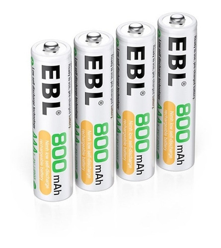  Bateria Aaa Recargable 800map Ebl (par) Set De 2