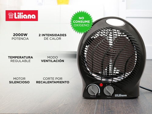 Calefactor Eléctrico Caloventor Liliana Cfh400 Minisol 220 V